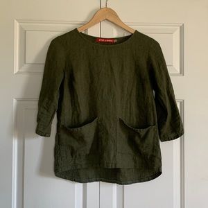 Pyne & Smith Blouse No. 12 in British Racing Green